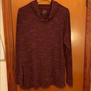 Maroon Nike Dri-Fit Hoodie